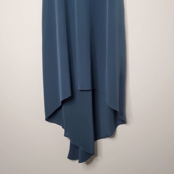 ACROBAT Nori Navy Blue Sleeveless High-Low Long Dress Sz Small S - Picture 8 of 8